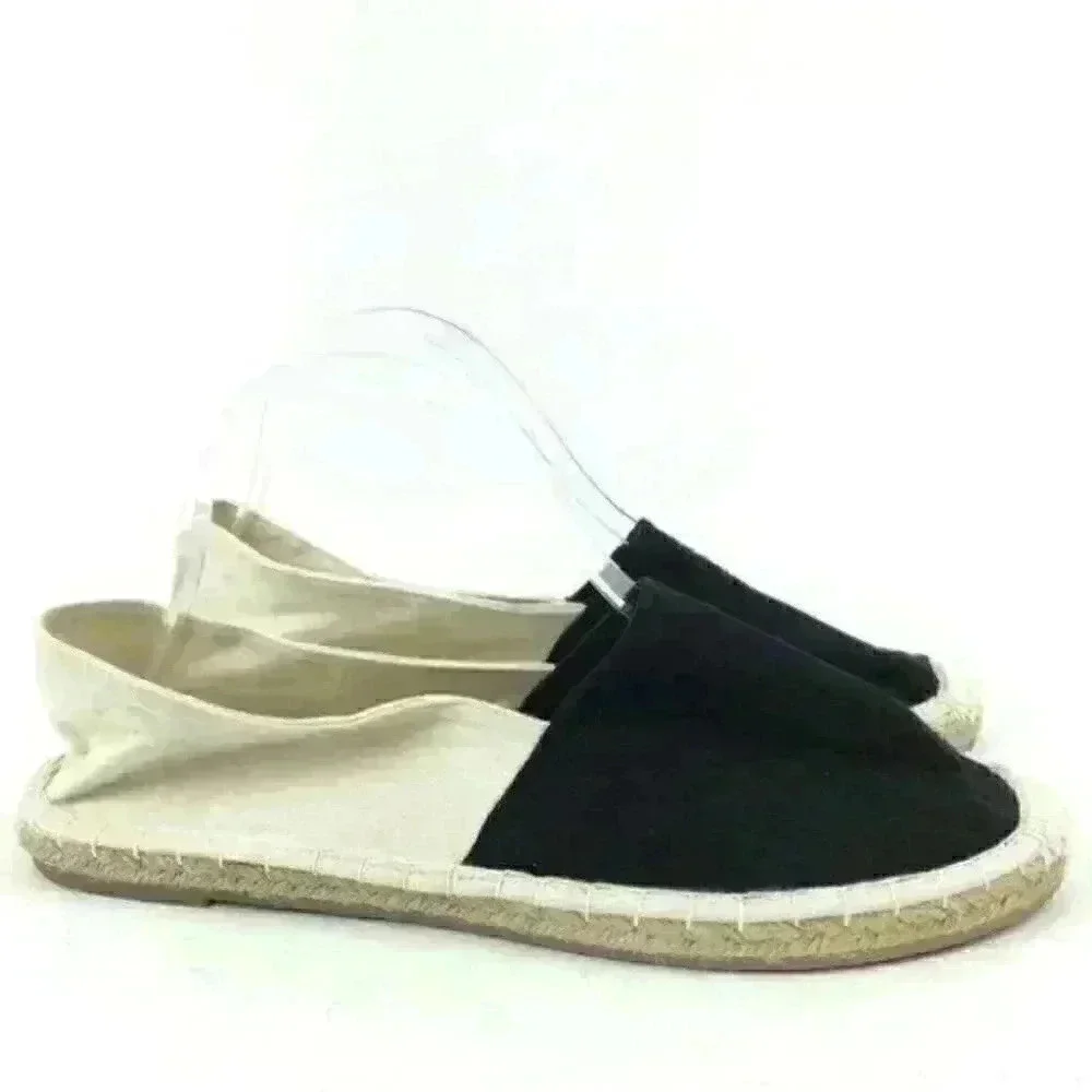 New West Loop Flats Large 9-10 Canvas Espadrilles